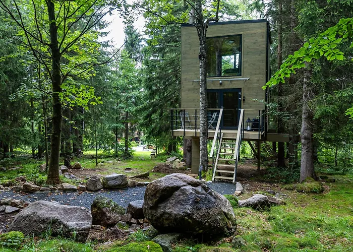 Nyaraló Treehouse - Magiczne Na Drzewie W Karpaczu - Wyjatkowy Blisko Natury *